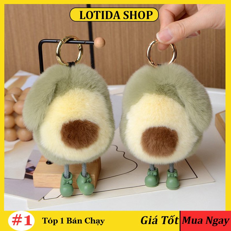 Móc khóa thú nhồi bông cute đẹp dễ thương, móc chìa khoá gấu bông treo cặp túi xách balo phong cách dễ thương LOTIDA M33