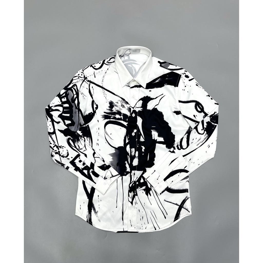 Áo sơ mi Dior họa tiết LA 2022 on web