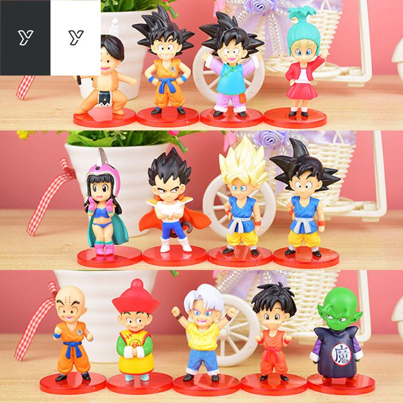 Phiên bản Q Dragon Ball làm bằng tay trọn bộ đồ chơi mô hình Vua Khỉ búp bê Qibegeta trang trí ô tô quà tặng trẻ em
