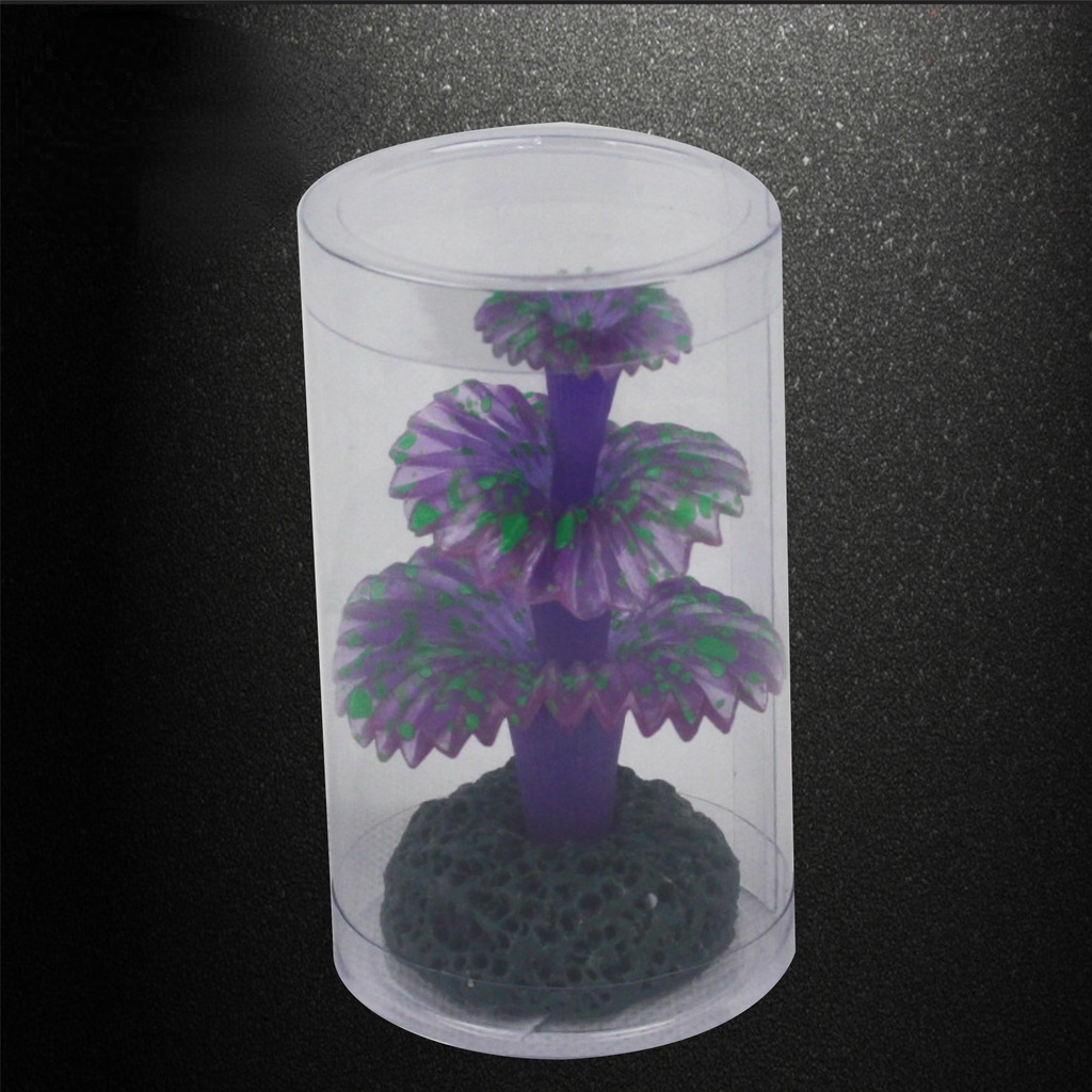 San Hô Nhân Tạo Bằng Nhựa Màu Dạ Quang Trang Trí Bể Cá