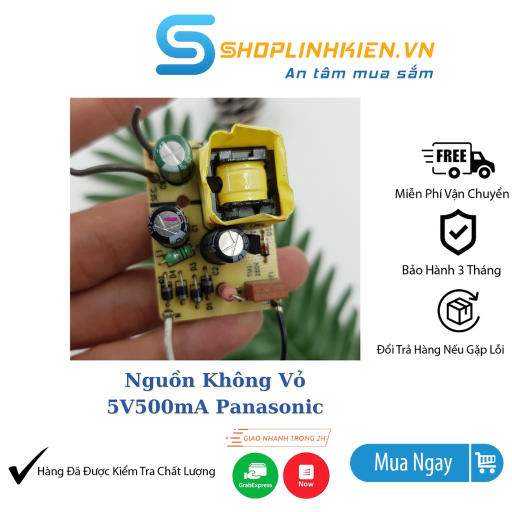 Nguồn Không Vỏ 5V0.5A 5V500mA 5V 500mA Panasonic-Shoplinhkienm2m
