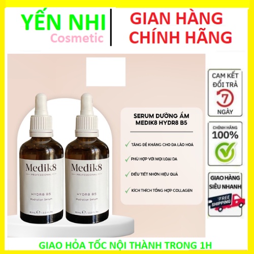 Tinh chất Serum siêu cấp ẩm và phục hồi da Medik8 Hydra8 B5 Serum full 60ml