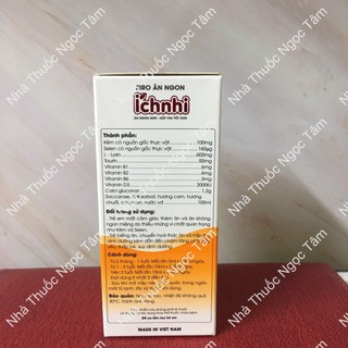 Siro ăn ngon Ích Nhi plus (Chai 100ml)