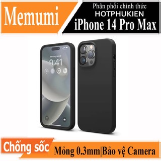 Ốp lưng silicon case Memumi Liquid cho iPhone 14 Pro Max siêu mỏng 0.3mm chống bám bẩn