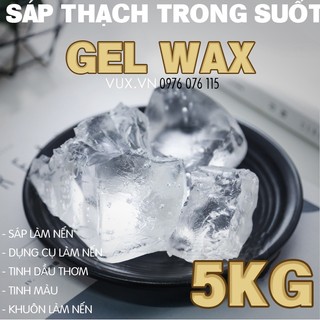 5kg sáp thạch gel wax làm nến trong suốt - nguyên liệu làm nến thơm handmade