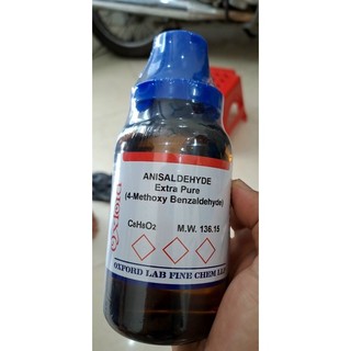 Hóa chất anisaldehyde 99% cas 123-11-5; chai 250ml; oxford ấn độ