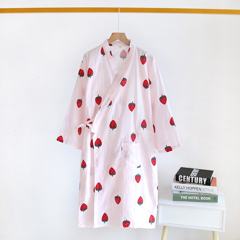 Áo Choàng Ngủ / Áo Choàng Tắm / Áo Choàng Tắm / Áo Choàng Tắm Bằng Sợi Cotton Phong Cách Hanfu Cổ Điển Kiểu Mới