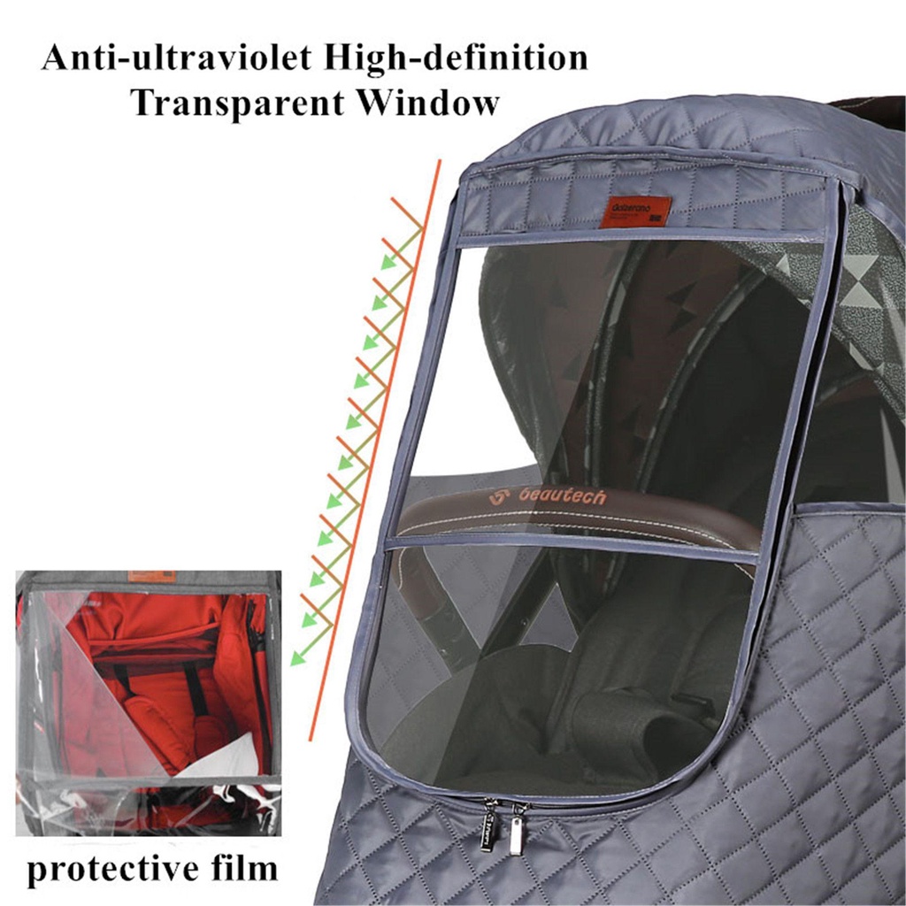 LAYOR1 Vỏ Bọc Xe Đẩy Em Bé Chất Liệu Dày Dặn Chống Mưa / Bụi Bẩn Tiện Dụng