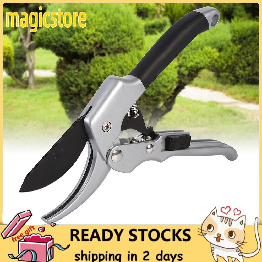 Garden Pruning Shear Fruit Tree Shears Ergonomic Handles Blade Remains
