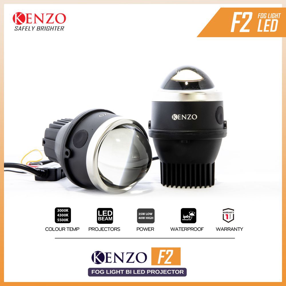 Bi-led gầm Kenzo F2 40W - gương cầu led xe ô tô xe máy biled oto Xlight GTR Redpro Red pro magic titan gold platium F10