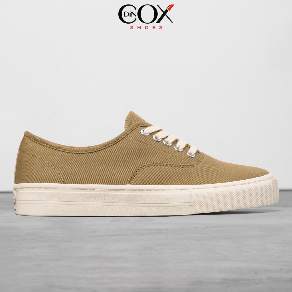 Giày Sneaker Nam Vải Canvas DINCOX E06 Yellow Sand Đơn Giản Tinh Tế