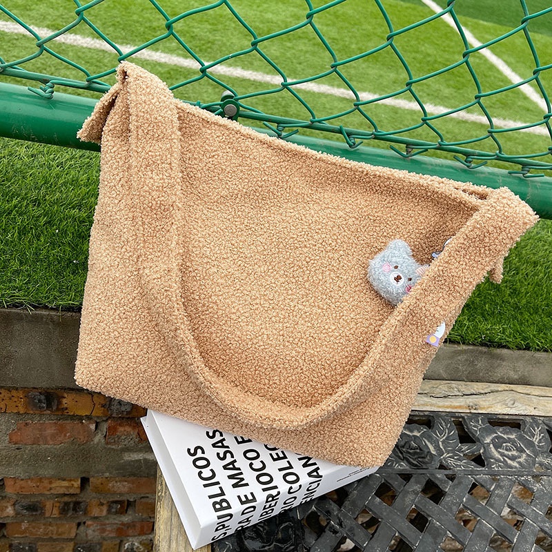 Túi Đeo Chéo Thể Thao Dung Tích Lớn Phong Cách Harajuku Thời Trang Thu Đông Hàn Quốc Cho Nữ