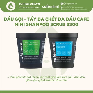 Dầu gội - Tẩy da chết da đầu Cafe Mimi Shampoo Scrub làm sạch sâu cho tóc tơi & bồng bềnh, giảm gàu ngứa, kiềm dầu