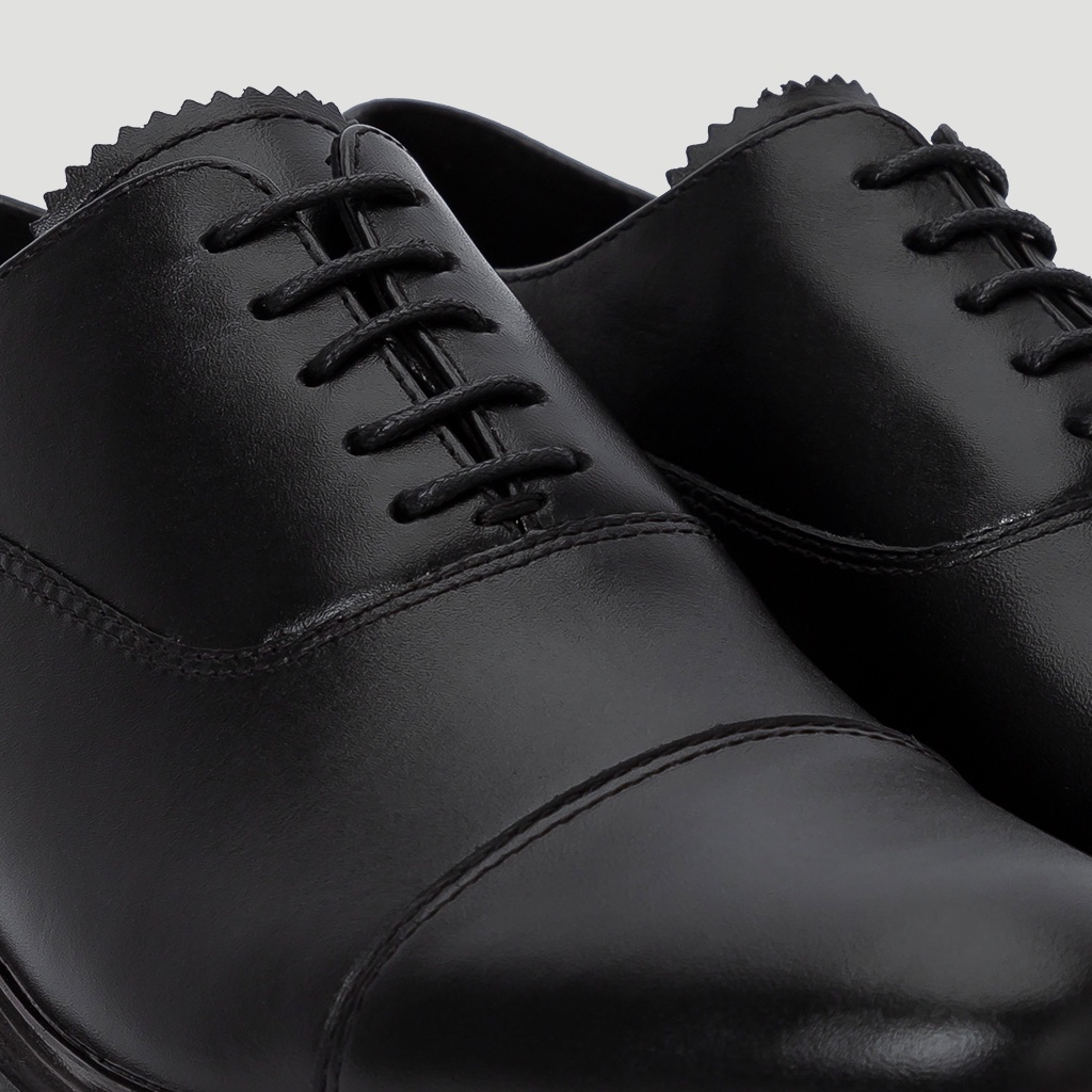 Giày Tây Nam THE BASIC WOLF OXFORD - BLACK