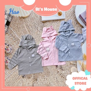 Áo khoác nỉ có mũ thu đông cho bé sơ sinh