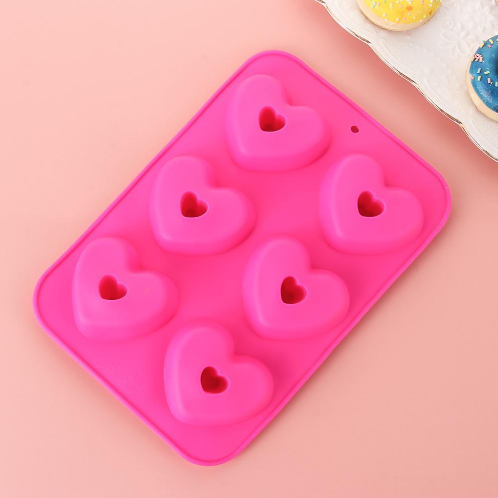 Khuôn Làm Bánh Donut Hình Trái Tim Có Thể Tái Sử Dụng
