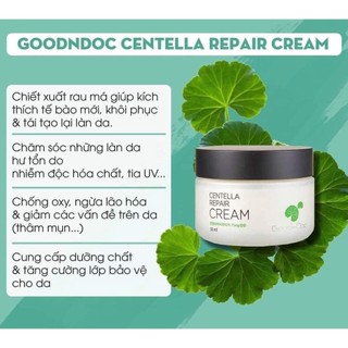 [HÀNG CÔNG TY] Kem Rau Má Dưỡng Ẩm Phục Hồi GoodnDoc Centella Repair