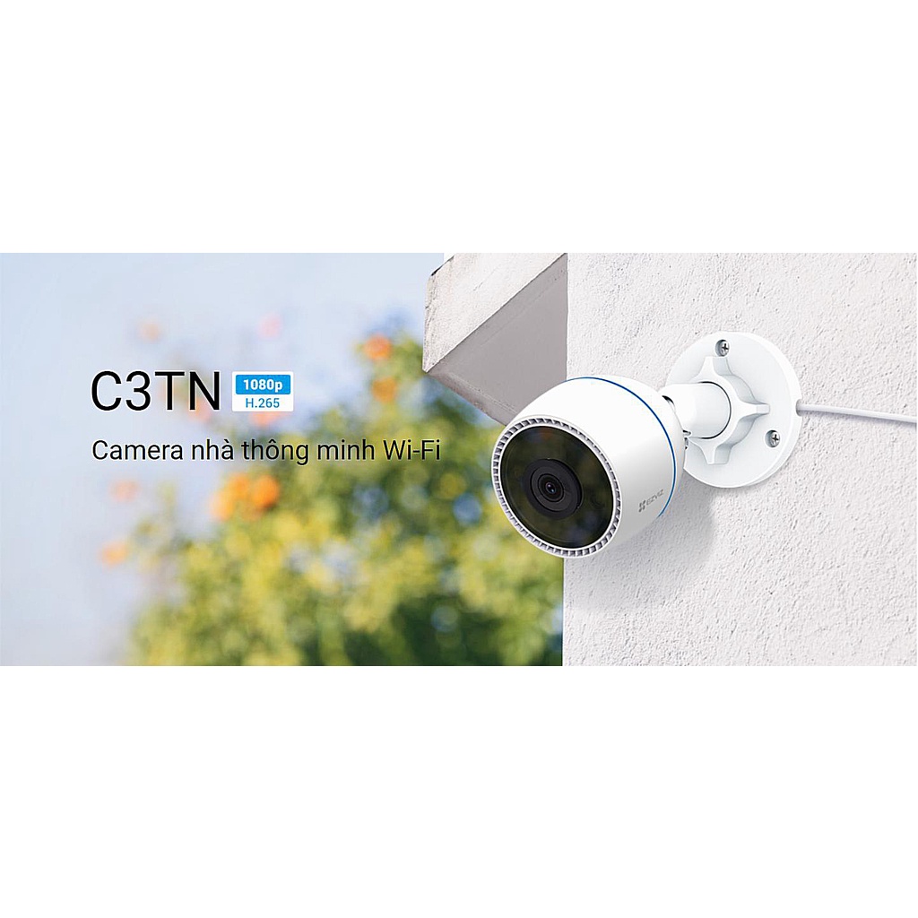 Camera wifi hồng ngoại 30M không dây 2.0 Megapixel EZVIZ C3TN | H3C - Hàng chính hãng kèm thẻ nhớ 32GB/64GB/128GB