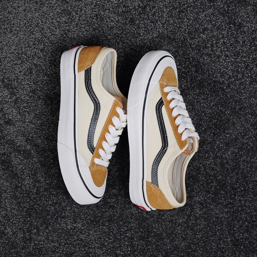 Vans Giày Thể Thao Cổ Thấp Kẻ Sọc Bên Hông Màu Nâu 36 Demon VR3 SF Mã 1848