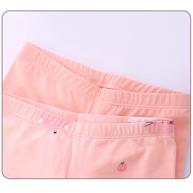 12-52kg Bộ đồ ngủ Cotton Dài tay mùa Thu Đông Hãng MamDadKids 2023 cho Bé Gái mẫu Mèo Hồng mới