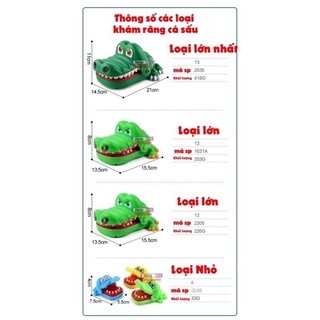 Đồ chơi khám răng chó Pull Đồ Chơi Khám Răng Cá Sấu  Crocodile Dentist crocodylidae cắn tay Cỡ Lớn