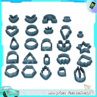 Haiji 142 Pcs Dark Blue Polymer Clay Cutters Set Plastic Cutter Tools DIY Jewelry Earring Making Kit Gifts