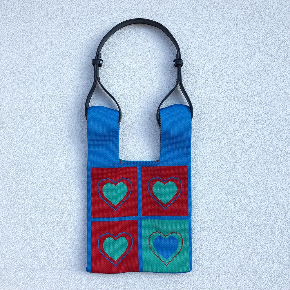 Túi Tote Đan Sợi Xích Màu Đen Phong Cách Nhật Bản Thời Trang 2022 Cho Mẹ Và Bé