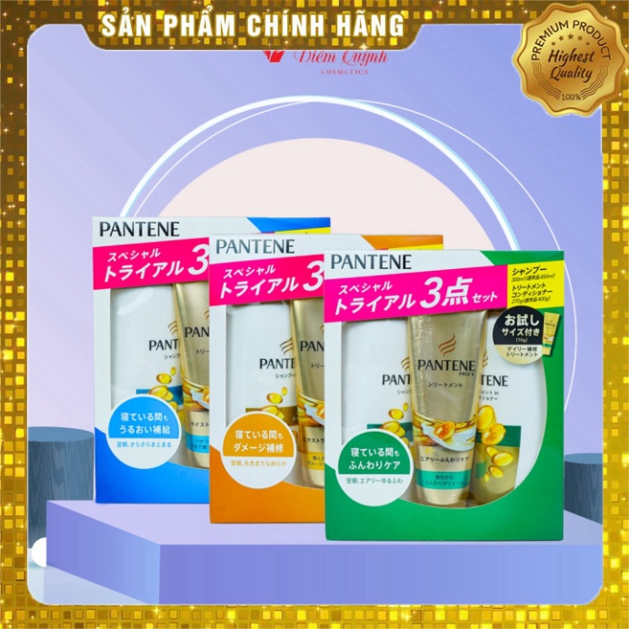 Set 3 Bộ Dầu Gội Xả Pantene Nhật bản