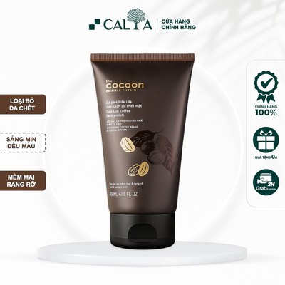 Tẩy Tế Bào Chết Cocoon Cà Phê Đắk Lắk Dành Cho Da Mặt, Làm Sáng Da, Mềm Mịn - Cocoon Dak Lak Coffee Face Polish 150ml