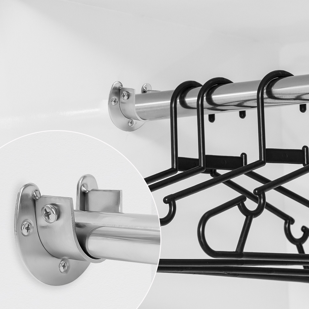 Giá Đỡ Thanh Treo Rèm Nhà Tắm / Tủ Quần Áo Bằng Thép Không Gỉ Chịu Tải Nặng