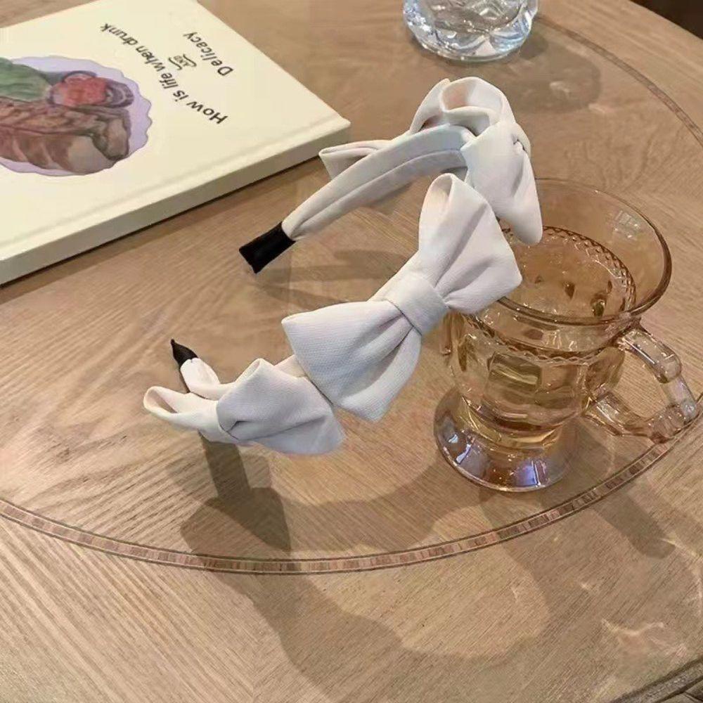 Băng Đô Cài Tóc Đính Nơ Phong Cách Hàn Quốc Tinh Tế Cho Nữ