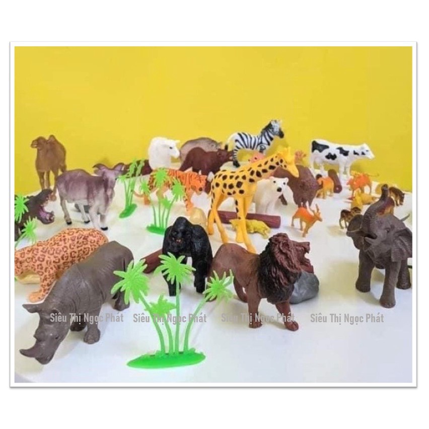[LOẠI 1_NHỰA ABS] Thùng Động Vật 58 Chi Tiết_Nhựa An Toàn cho Bé sử dụng