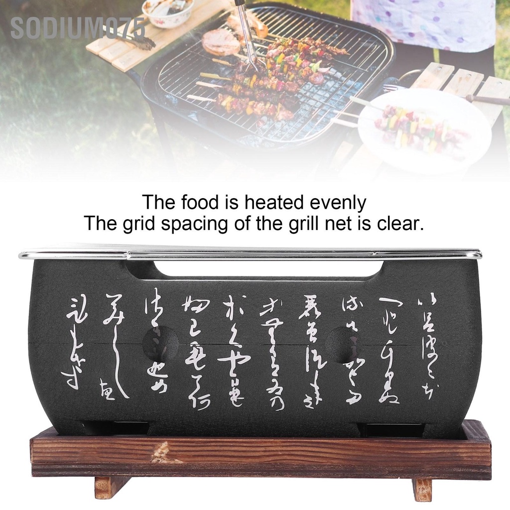 Có thể bán buôn Bếp nướng thịt Nhật Bản Mini gia dụng bằng nhôm hợp kim Phụ kiện lò Sodium075 Hàng giao ngay