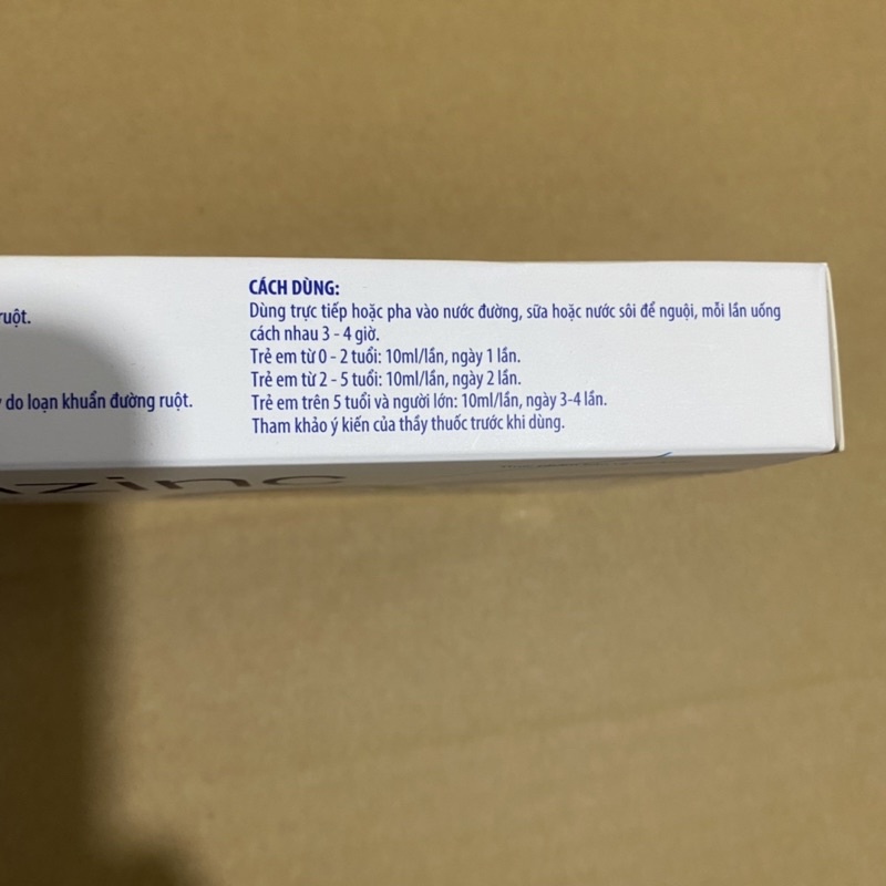 Men ống + Kẽm cho bé , Men vi sinh dành cho bé từ 0 tháng tuổi Men ENTERGOLZINC - Men tiêu hóa Enteromin plus Hộp 20 ống