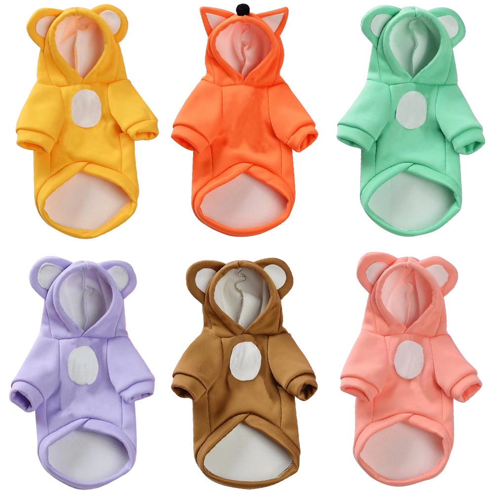 Áo Hoodie Mềm Mại Ngọt Ngào Cho Cún Cưng Chó Mèo shih tzu yorkshire