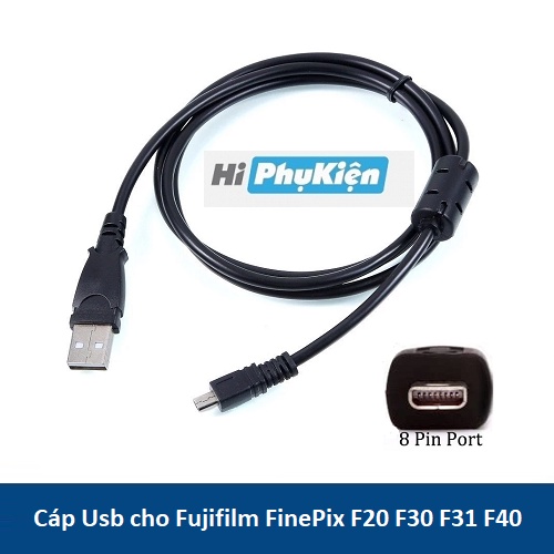 Cáp USB truyền dữ liệu cho máy ảnh Fujifilm FinePix F20 F30 F31 F31FD F40 F40FD F45FD