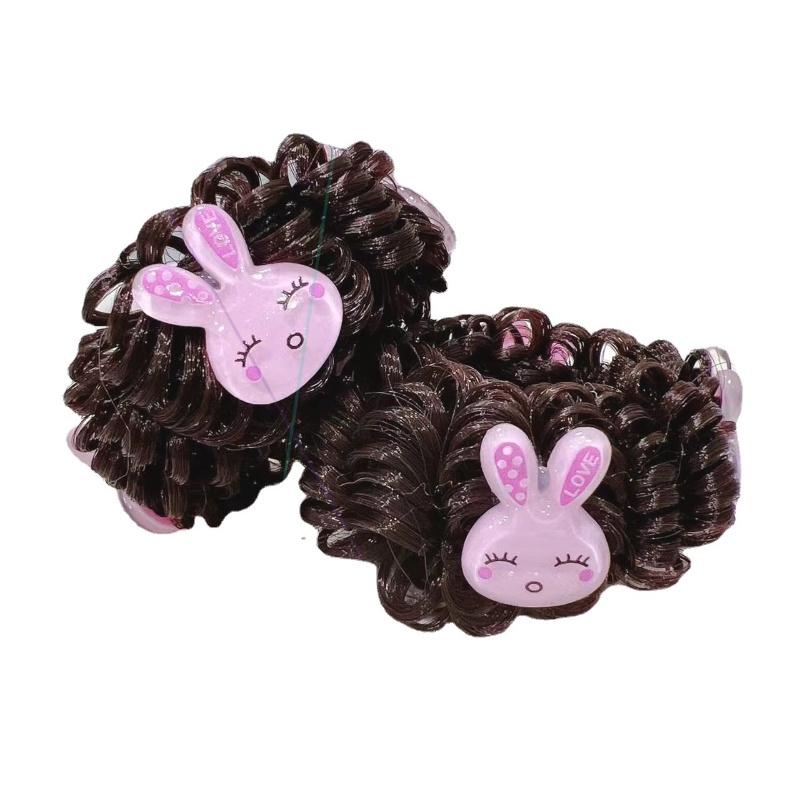 PVN50798 Dây Buộc Tóc Gắn Tóc Giả Bằng Cao Su Phong Cách Hàn Quốc Thời Trang Cho Bé Gái Giá Rẻ