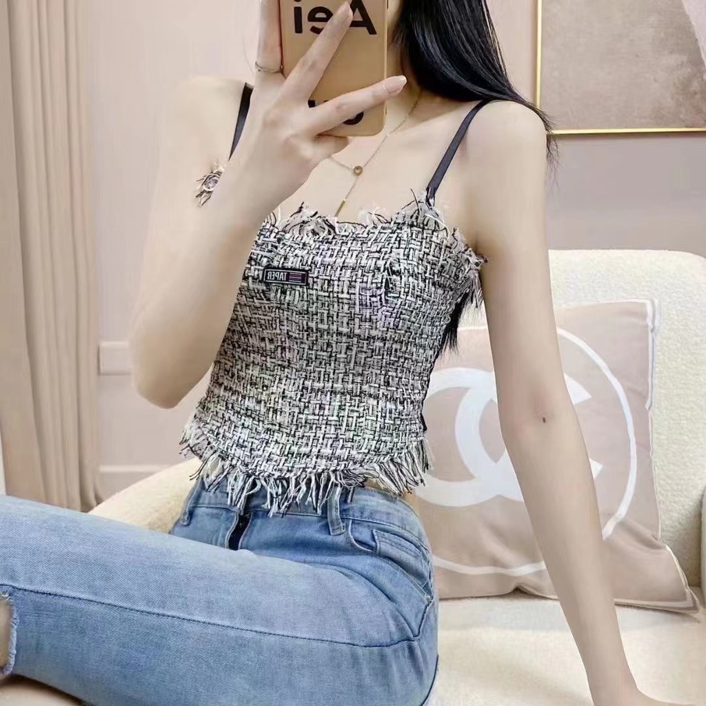 Áo Lót Ngực Bra Hai Dây Đệm Mút Kiểu Tua Rua Cá Tính DORIS 2258