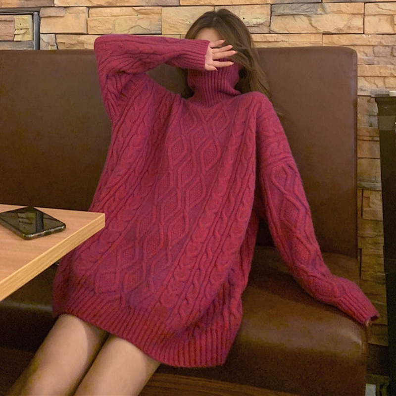 Áo Len Nữ Dài Tay Cổ Tròn Thời Trang Hàn
