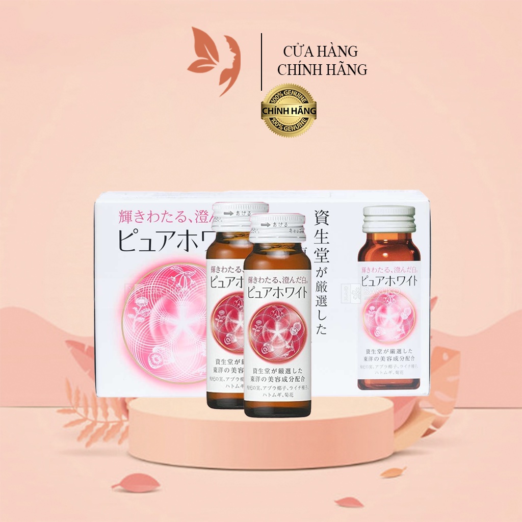 [Chuẩn Nhật] Nước Uống Trắng Da Pure White Collagen Shiseido Nhật Bản