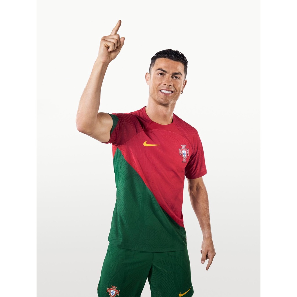 Áo Bóng Đá Màu Đỏ + Xanh Lá Đội Tuyển Bồ Đào Nha Size S-2XL * Size S-23