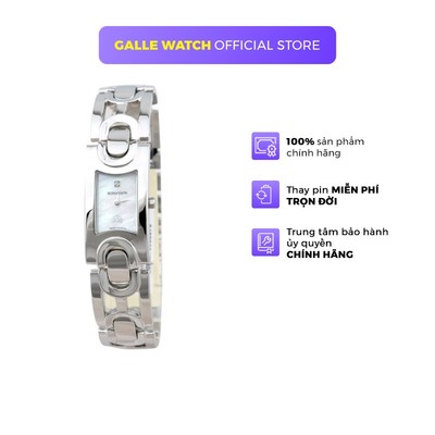 Đồng hồ Romanson Watch RM5168LWWH mặt nhỏ kính Sapphire chống xước máy Thụy Sĩ chống nước dây thép cao cấp chính hãng