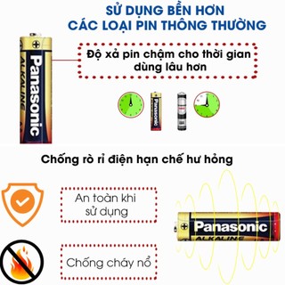 Pin tiểu AA Panasonic Alkaline LR6 (vỉ 2 viên)