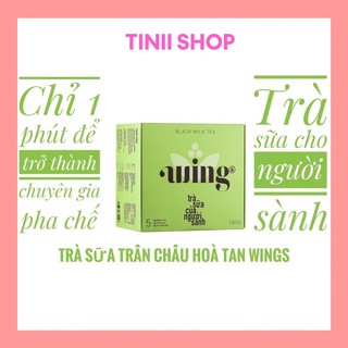 Trà sữa wings trân châu hoàng gia hillway - royal tea kèm gói trân châu bên trong - shop tinii