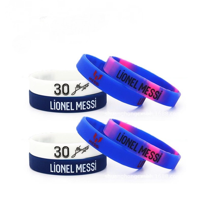 1 Vòng Đeo Tay Silicone In Logo Câu Lạc Bộ Bóng Đá Barcelona