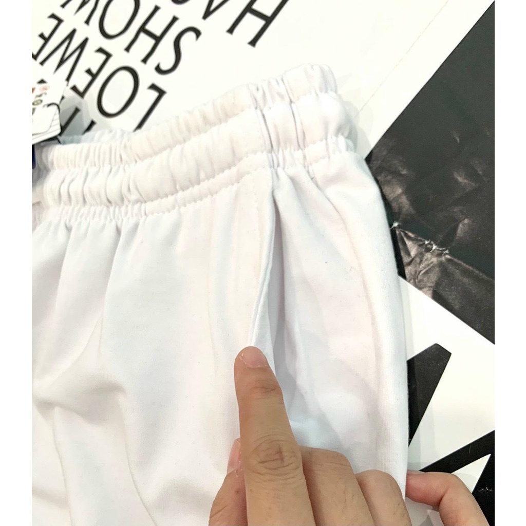 Quần Short Form Nam Trơn In Logo Đen/Trắng/Xanh/Xám Chất Nỉ Da Cá Thấm Hút Mồ Hôi Dn.Storevnxk