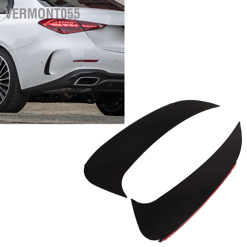 Vermont055 2 cái Phía sau Bộ cản phía Cánh lướt gió bên trái Bên phải Màu đen bóng Thay thế cho Mercedes ‑ Benz C Class W206