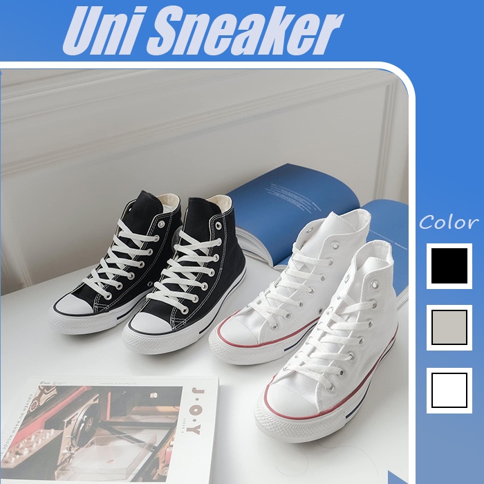 Giày_Converse Nam Nữ, Giày CV 1970s Cổ Cao 2 Bản Đen Trắng Hàng Đẹp Full Box