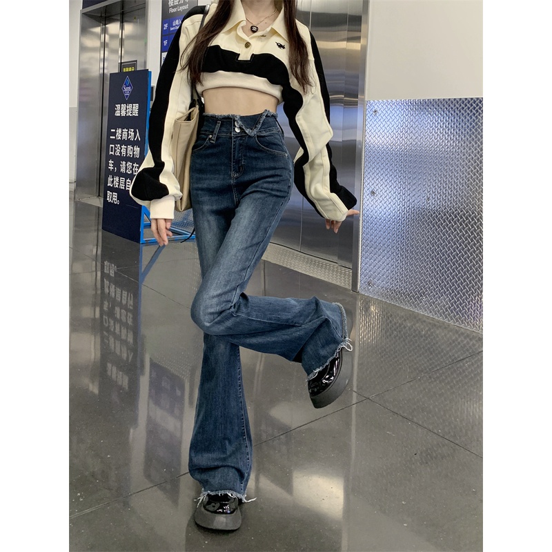 Quần Jean Nữ Ống Loe Thời Trang