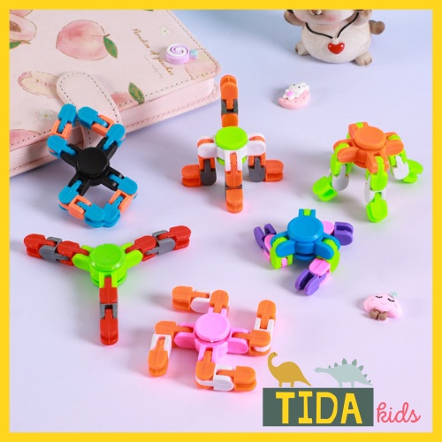 Con Quay Đồ Chơi Spinner Robot Biến Hình Thông Minh ⚡️ HOT TREND ⚡️ 3, 4 Cạnh Fidget Spinner DIY Toy TiDa Kids Shop